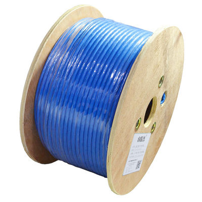 OEM Network Cat7 Lan Cable Kecepatan Tinggi 20Gbps 24AWG BC S / FTP Jaket PVC 4 Pasang