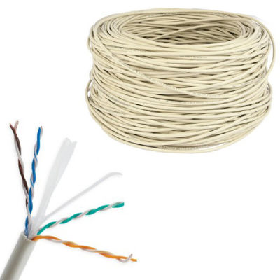 Indoor Grey Patch Cord UTP Cat 6, CU 4pr 0.55mm Kabel Tembaga Murni LSZH CAT6