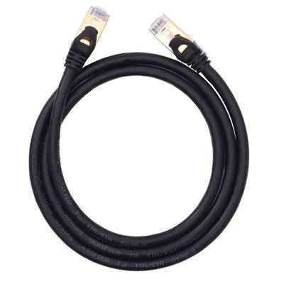 10 Gigabit Cat6a Kabel Patch Terlindung STP RJ45 100W PoE Stabil