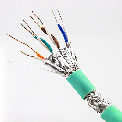 Kabel Tembaga Cat7 SFTP Panjang 305m, Kabel LSZH Jacket Cat 7 Terlindung