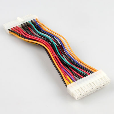 Kabel Ekstensi ATX 24 Pin Hitam Stabil, Kabel Catu Daya ATX Pria Ke Wanita