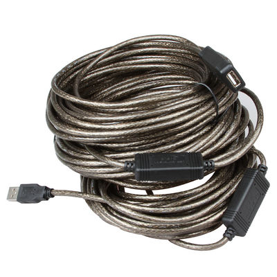 Kabel Repeater Aktif USB PVC Tahan Lama, Kabel Ekstensi Repeater USB 30M