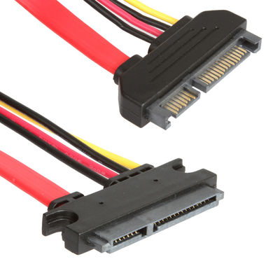 Kabel SATA 3 Ekstensi Stabil Untuk HDD, Male To Female 7 + 15 Pin SATA 3.0 6gbps