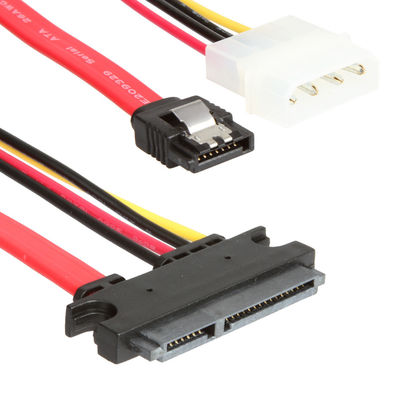 ROHS SATA III Data Wire Harness Cable SATA 7+15Pin 22Pin Ke SATA 7Pin+4Pin