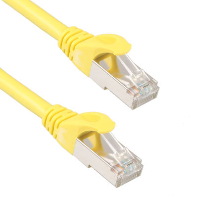 Kabel SSTP Cat7 Luar Ruangan Kuning, Kabel Patch LSZH 26AWG Praktis