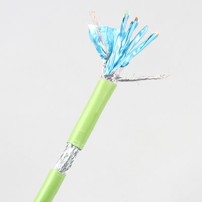 Kabel Tembaga PVC LSZH Cat7 Lan Panjang 100m Insulasi PE Serbaguna