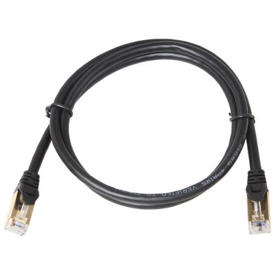 Kabel Patch Ethernet 600MHZ Cat 7 Tahan Lama Kecepatan Tinggi Gigabit 10Gbps