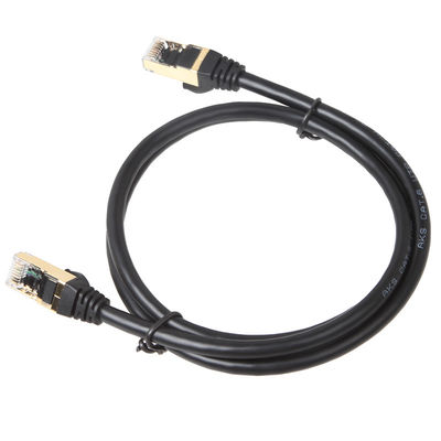Kabel Patch Ethernet 600MHZ Cat 7 Tahan Lama Kecepatan Tinggi Gigabit 10Gbps