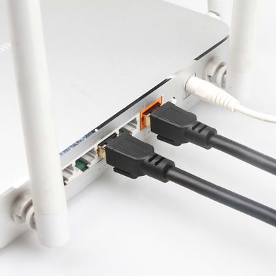 OEM Gigabit Ethernet Cat8 Kabel Patch S/FTP 40Gbps 2000MHZ Praktis