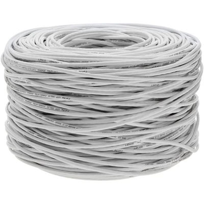 Kabel Ethernet ODM Cat6a 24AWG CCA, Jaket PVC 305m 1000ft 10Gbps