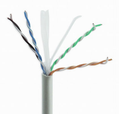Kabel Solid CCA Cat6a Abu-abu, Kabel Cat6a UTP 10Gbps Berkecepatan Tinggi