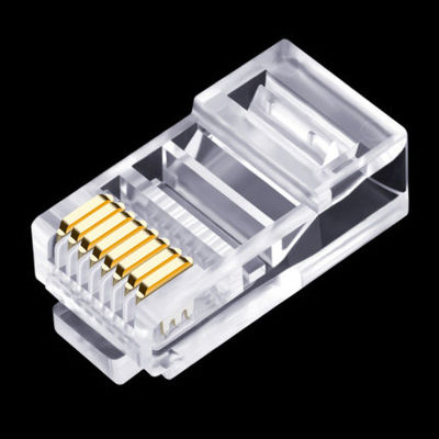 Konektor RJ45 Kabel UTP Ethernet Praktis Untuk Cat5e Cat6 Cat6a