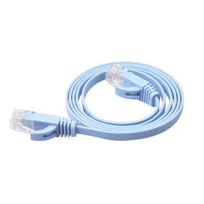 Kabel Ethernet Tembaga Telanjang Stabil, Ultra Tipis Cat 6 Dengan RJ45 8P8C