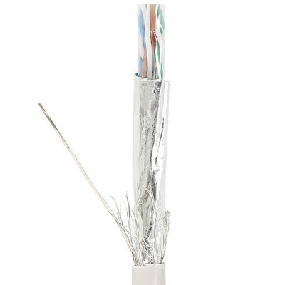 Kabel Lan Cat5e Terlindung Ganda UTP SFTP 24AWG Dengan Kabel Terdampar