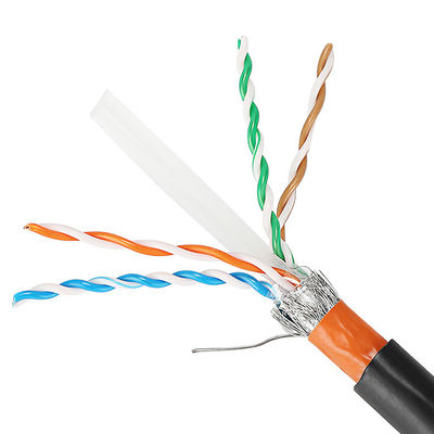 Luar ruangan 23AWG Cat5e Lan Cable Cat6 Cat6A Cat7 Cat7A dengan Jaket PVC