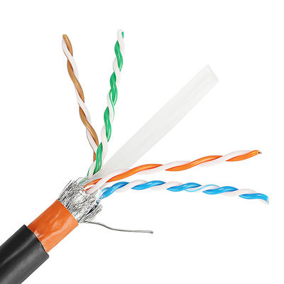 Luar ruangan 23AWG Cat5e Lan Cable Cat6 Cat6A Cat7 Cat7A dengan Jaket PVC