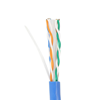 Kabel Ethernet Cat6 Lan Tembaga Murni 1000 Ft CU 4PR 23AWG 0,57mm Untuk Dalam Ruangan