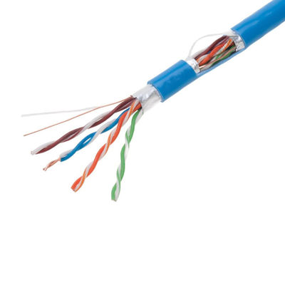 Kabel FTP CAT6 Biru 0,57mm, Kabel Cat6 Tembaga Murni Praktis
