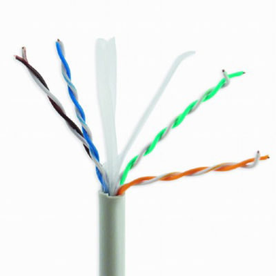 Indoor Grey Patch Cord UTP Cat 6, CU 4pr 0.55mm Kabel Tembaga Murni LSZH CAT6
