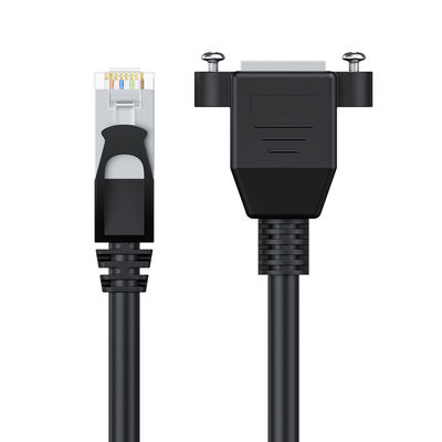 Kabel Ekstensi Cat6 Tahan Lama, Kabel Patch Jaringan RJ45 Konektor Laki-Laki ke Perempuan