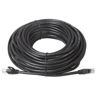 Kabel Patch Cat6 Cat6a Hitam Untuk Gigabit Ethernet 650MHz 100W PoE RJ45 UTP