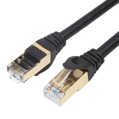 10 Gigabit Cat6a Kabel Patch Terlindung STP RJ45 100W PoE Stabil