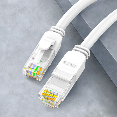 OEM 24AWG Cat6 Lan Cable Patch Cord BC7 0.2 UTP Jaket PVC Dengan Konektor RJ45
