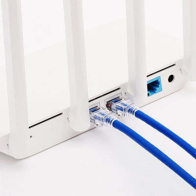 Kabel Ethernet Cat6 PoE + RJ45 100W, Kabel Gigabit Ethernet Cat6 Biru