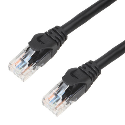 Kabel Hitam LSZH UTP Cat6a Lan Dengan Konektor Plug Modular CMG