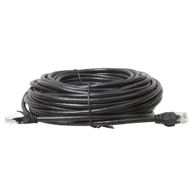 Kabel Hitam LSZH UTP Cat6a Lan Dengan Konektor Plug Modular CMG