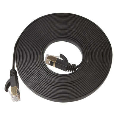 Kabel Cat6 UTP Ethernet Lan Datar Warna Hitam Pendek Untuk Komputer
