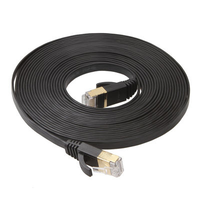 Kabel Cat6 UTP Ethernet Lan Datar Warna Hitam Pendek Untuk Komputer