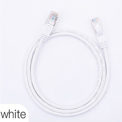 Indoor Ethernet Cat5e Patch Cord 100m FTP STP Jaket PVC dengan Konektor RJ45