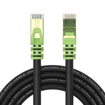 ROHS 26AWG Outdoor Cat 7 Kabel Ethernet RJ45 Kecepatan Transmisi 10Gbps
