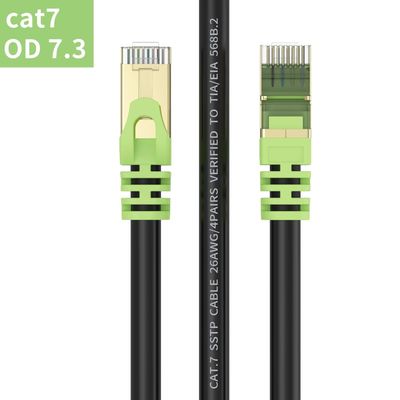 ROHS 26AWG Outdoor Cat 7 Kabel Ethernet RJ45 Kecepatan Transmisi 10Gbps