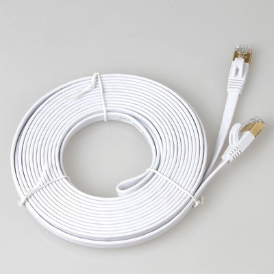 SFTP Shielded Cat7 Patch Cord Flat Ethernet Multicolor Tahan Lama