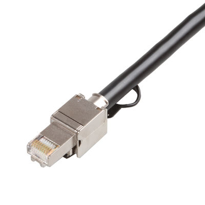 Kabel Patch 24AWG Cat 8 Terlindung Ganda, Kabel Ethernet Cat 8 SFTP 2000MHz