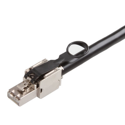 Kabel Patch 24AWG Cat 8 Terlindung Ganda, Kabel Ethernet Cat 8 SFTP 2000MHz