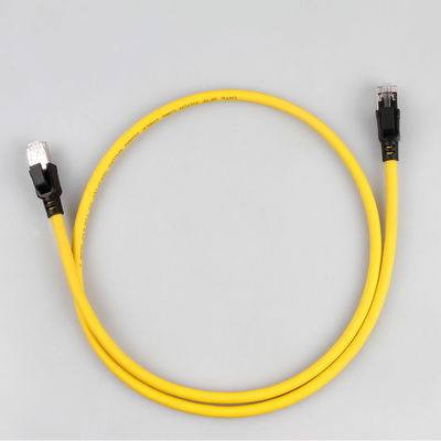 Kabel Ethernet Terlindung Industri Cat 6 Shield S/FTP 26AWG BC Conductor Untuk Server