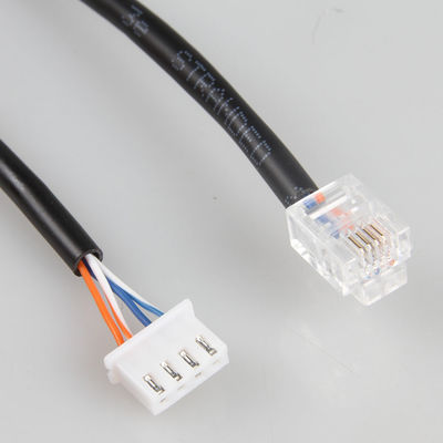 Harness Kawat Industri Stabil CE, Kabel Patch Telepon RJ11 6P4C Ke XH2.54 4P