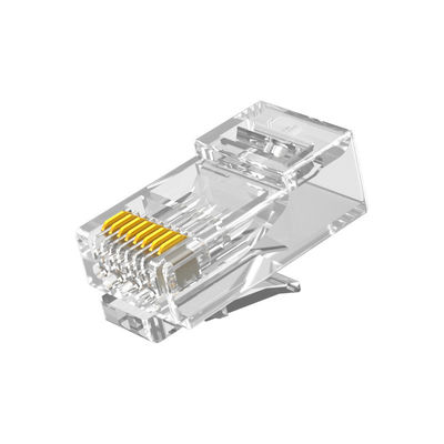 Konektor RJ45 Cat6 PC Tahan Lama, Konektor UTP CAT6 Terlindung 8P8C