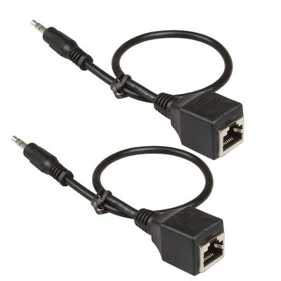 3.5mm 1/8 &quot;Majelis Kawat Kustom RJ45 Pria Ke Wanita Cat5 Cat6