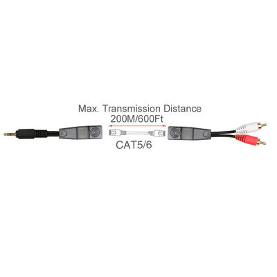 Sinyal Audio RCA Kabel Stereo 3,5 MM Warna Merah Putih Cocok Cat5 Cat6 Cat7 Cat8
