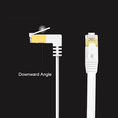Kabel Ethernet Cat6 Datar Putih Stabil, Kabel Ethernet Gigabit Praktis