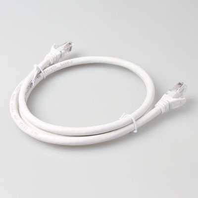 OEM Cat 6a Ethernet Lan Kabel Tembaga 7/0.2 Jaket PVC / LSZH Dengan Konektor RJ45