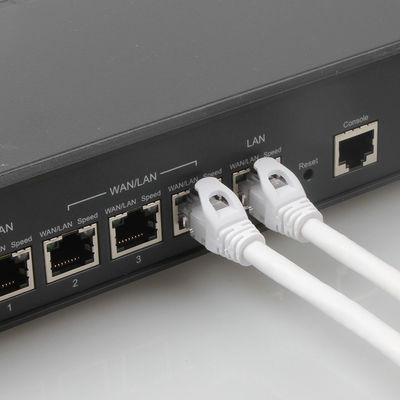 OEM Cat 6a Ethernet Lan Kabel Tembaga 7/0.2 Jaket PVC / LSZH Dengan Konektor RJ45