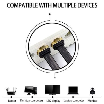 Ultra Tipis RJ45 Cat7 Patch Cord Flat Network Cat5e CAT6 LSZH Jacket