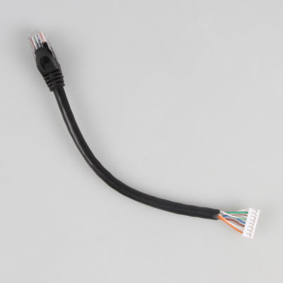 Kabel AWG 22 Ethernet Cat 5e Tahan Lama, Kabel Bare Copper JST RJ45 Cat5e
