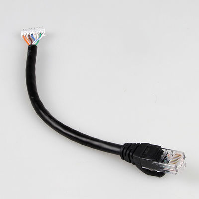 Kabel AWG 22 Ethernet Cat 5e Tahan Lama, Kabel Bare Copper JST RJ45 Cat5e