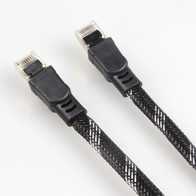 Kabel Jaringan Rj45 Cat8 Tugas Berat, Kabel Patch Jalinan Nilon Cat 8